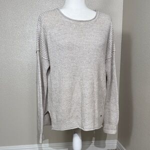 Hollister Light Gray Crew Neck Sweater